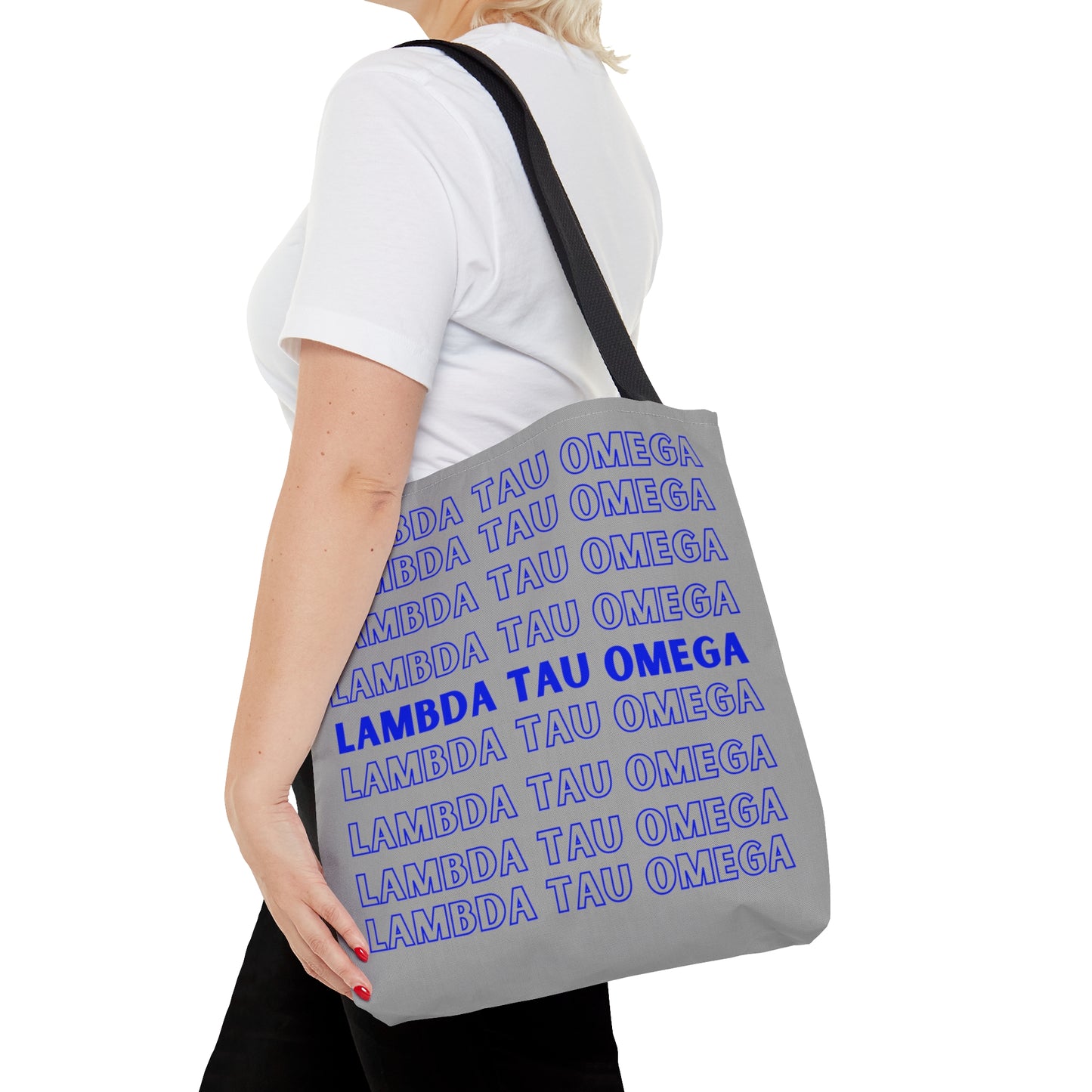 Lambda Tau Omega Light Grey Tote Bag