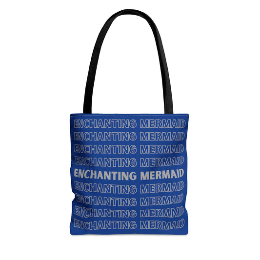 Enchanting Mermaid Royal Blue Tote Bag