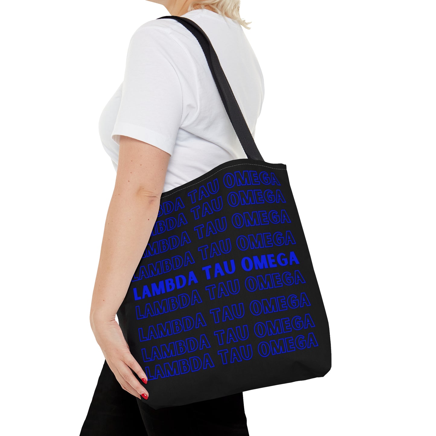 Lambda Tau Omega Royal/Black Tote Bag