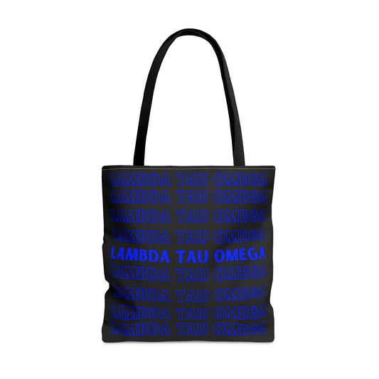 Lambda Tau Omega Royal/Black Tote Bag